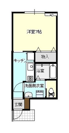 アバンティ京田A棟の物件間取画像